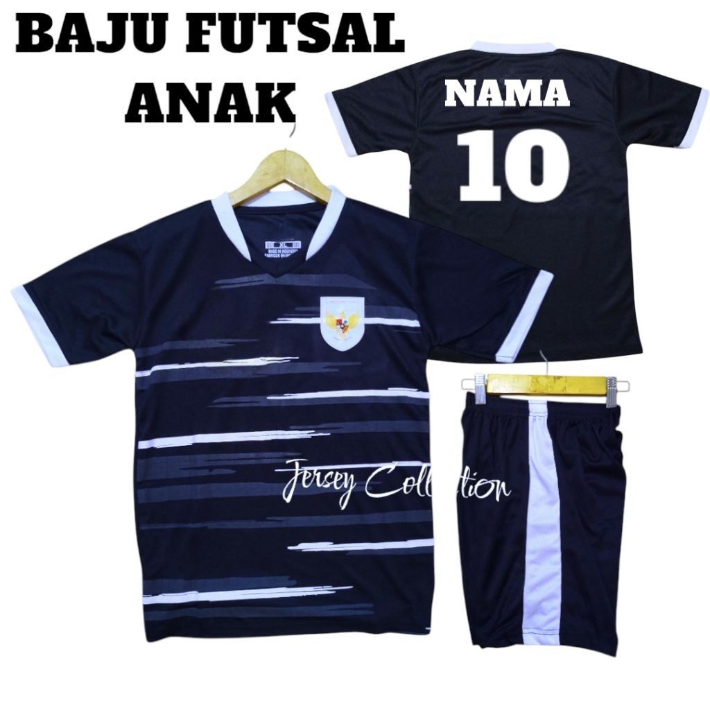 Stelan futsal anak laki laki GRATIS SABLON NAMA NOMOR baju futsal anak