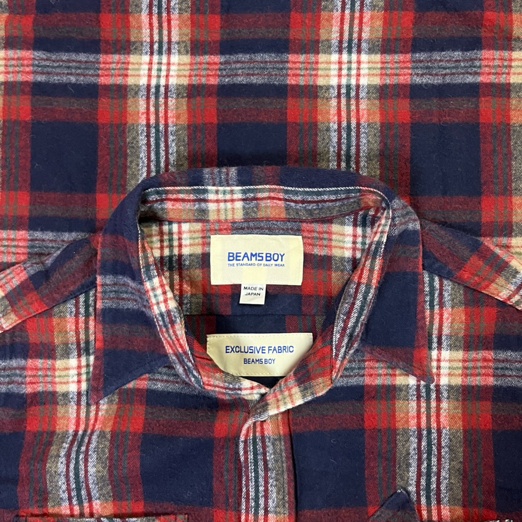 BEAMS Boy - Flannel Tunic Exclusive Fabric,Flannel Tebal Seperti Baru