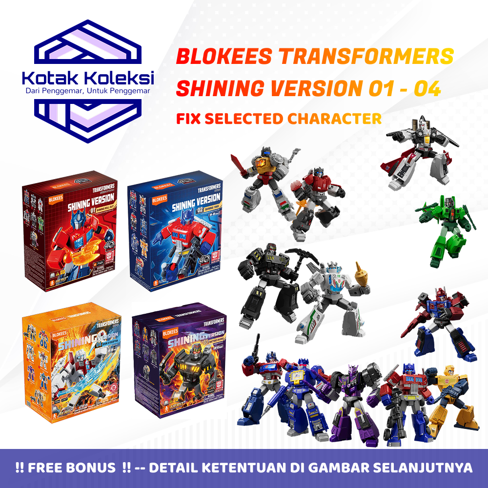 FIX SELECTED CHARACTER Blokees Transformers Shining Version 01 - Shining Version 02 - Shining Versio