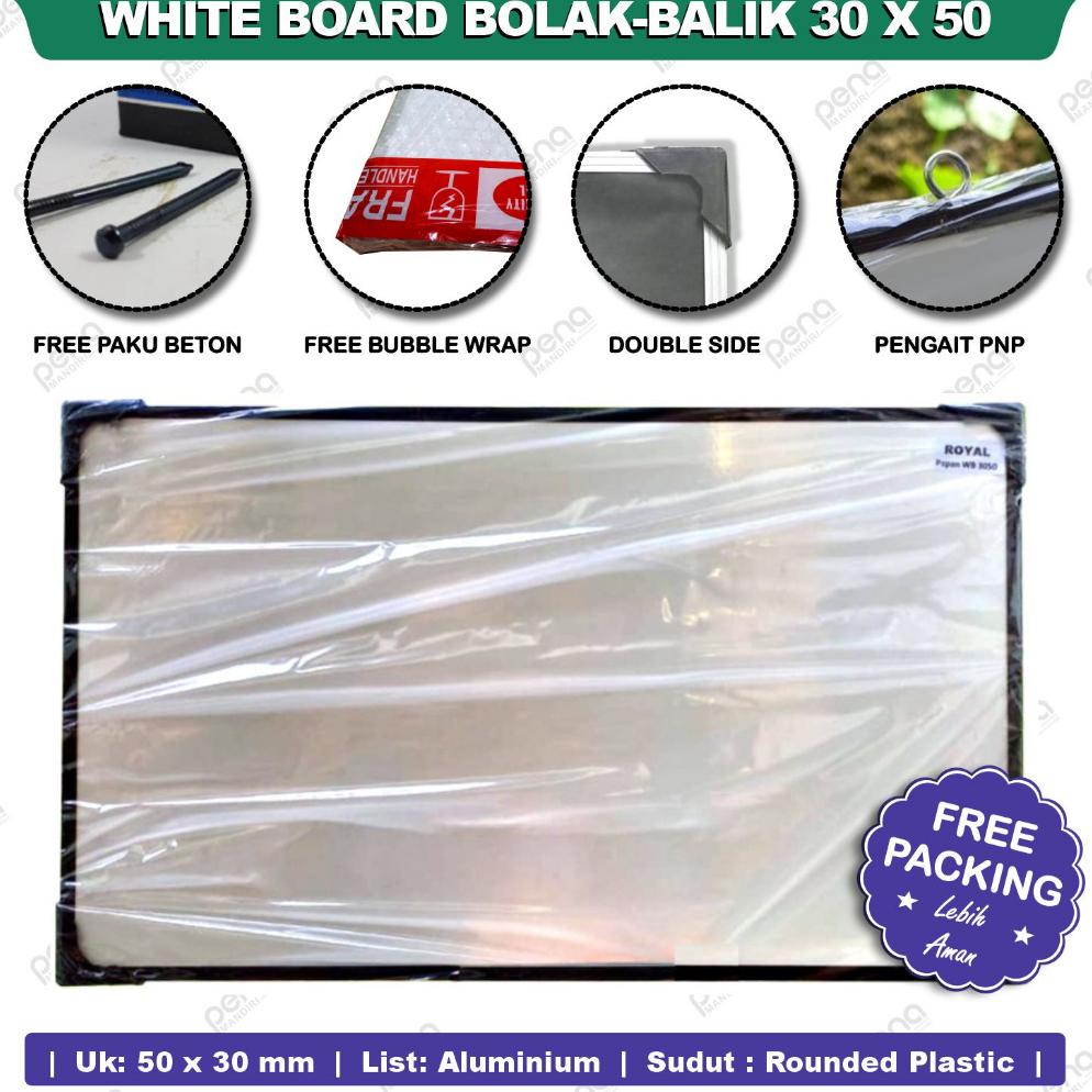 PAPAN TULIS WHITEBOARD MURAH UK 30X50