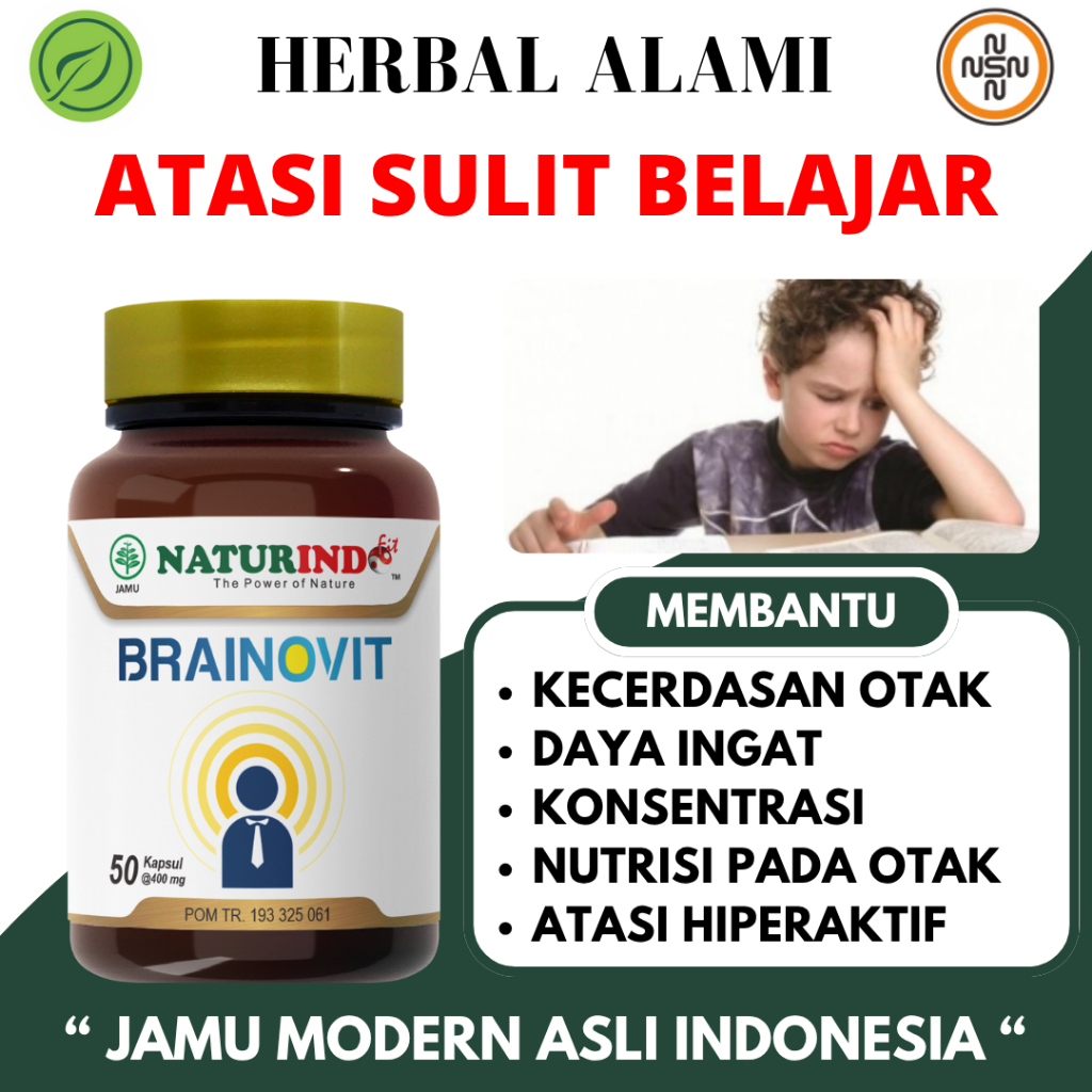 Herbal Daya Ingat Anak Kecerdasan Otak Suplemen Daya Ingat Anak
