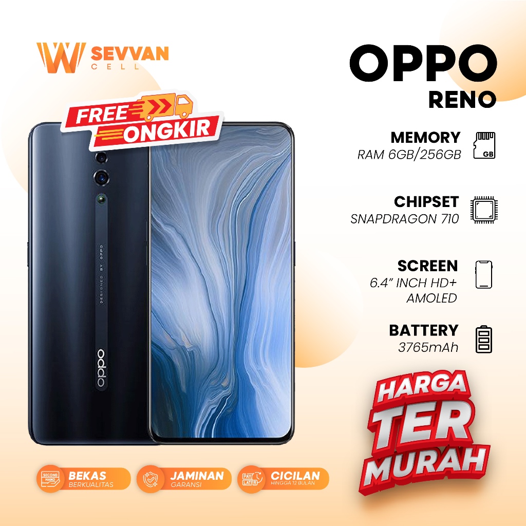 Handphone Oppo Reno 1 Ram 6 256 GB