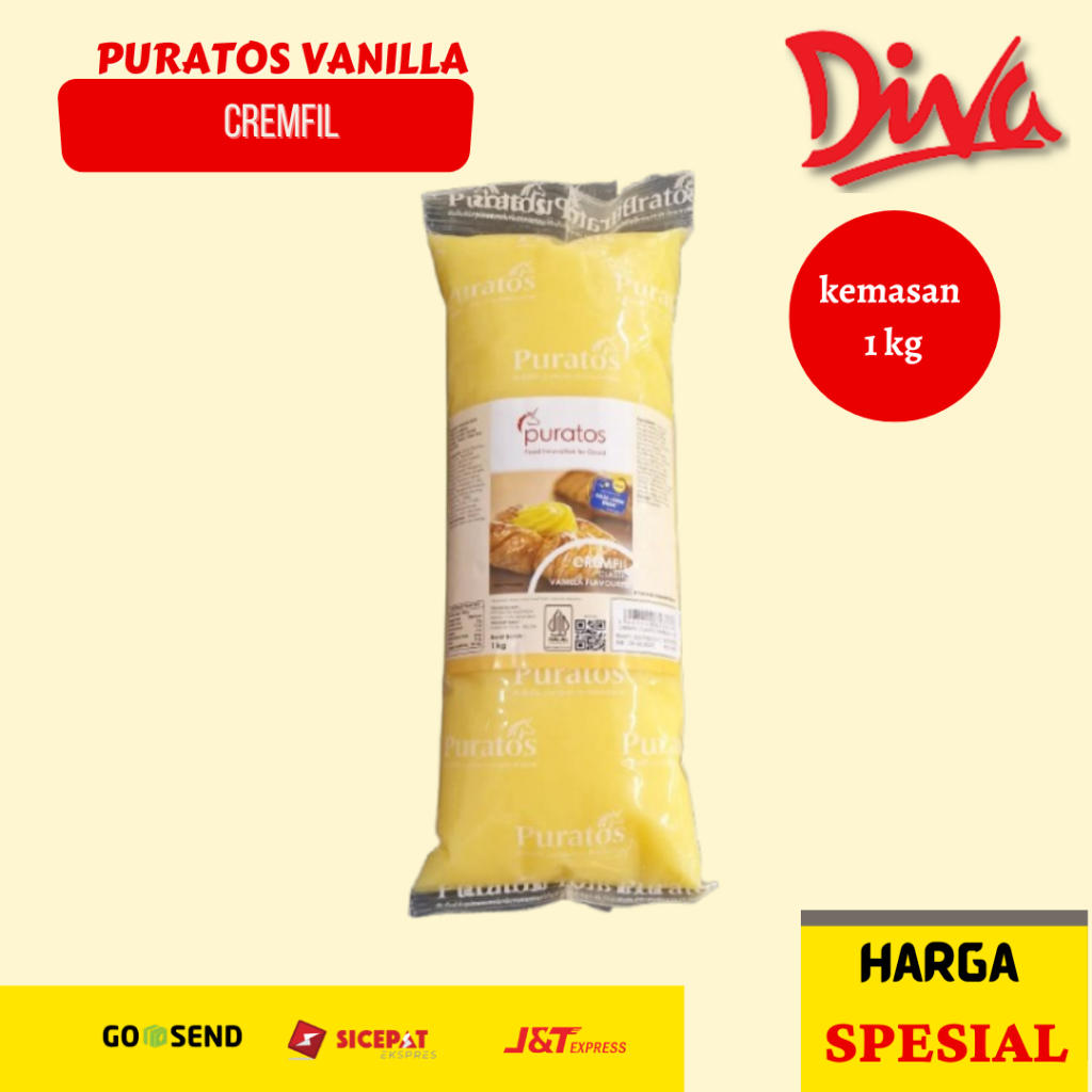 Puratos Cremfil Vanilla 1kg | Puratos Isian Vanilla Filling