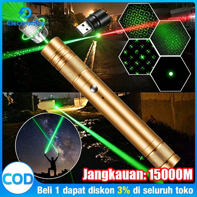 Laser Penunjuk Pointer Hijau 303 Jarak Jauh / Green Laser Pointer 303A