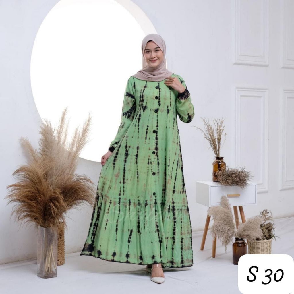 PROMO GAMIS RAYON TWILL CANDI MEKAR SIZE S LD 95/135