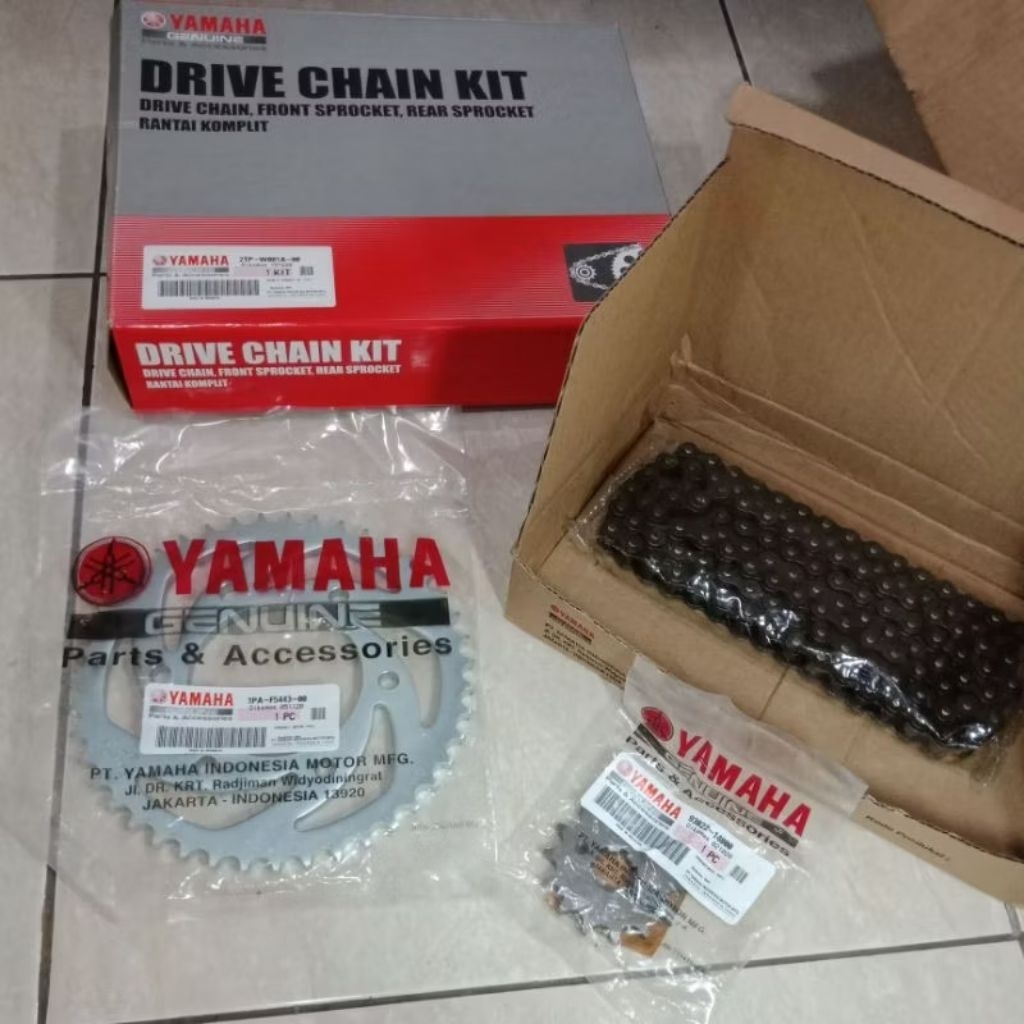 GEAR GIR RANTAI SET 2PT VIXION NEW NVA ADVANCE 2015-2017 ORIGINAL ORI ASLI YAMAHA YGP RANTE GIRSET G