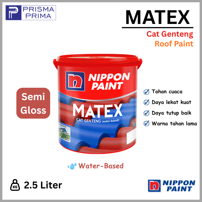 Cat Genteng Matex Nippon Paint Galon 2.5 Liter