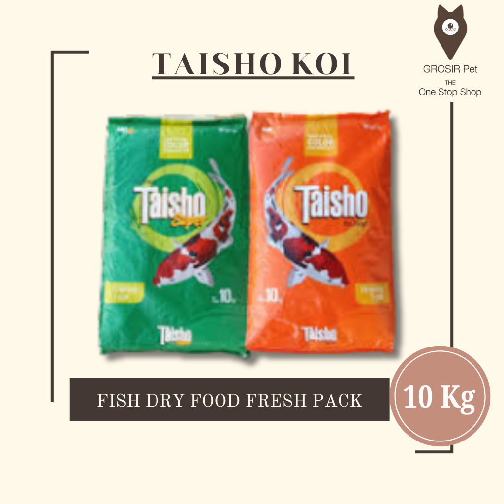 TAISHO Pakan Ikan Koi 1sak 10kg - Pakan Ikan Koi