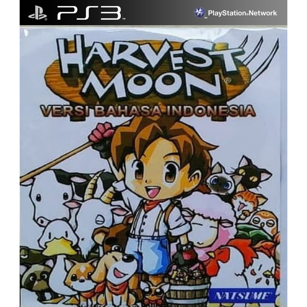 KASET GAME PS3 PKG HARVEST MOON VERSI BAHASA INDONESIA
