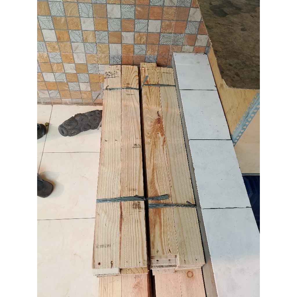 Papan Kayu Jati Belanda 100cm Cocok untuk Kerajinan