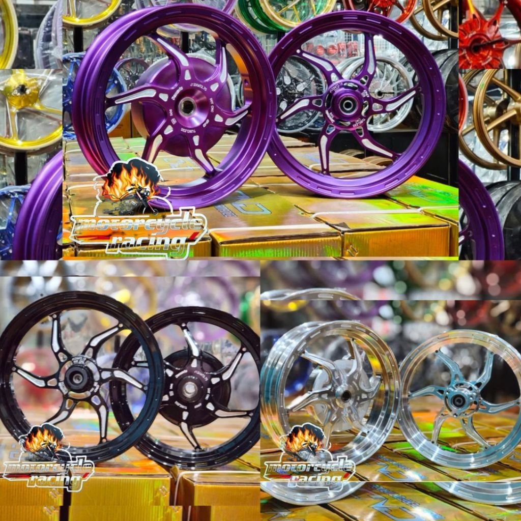 DELKEVIC DND ORIGINAL VELG RACING CNC NOZ 215x12 275x12 MIO M3 FAZZIO VARIO 110 125 150 160 ABS CBS 