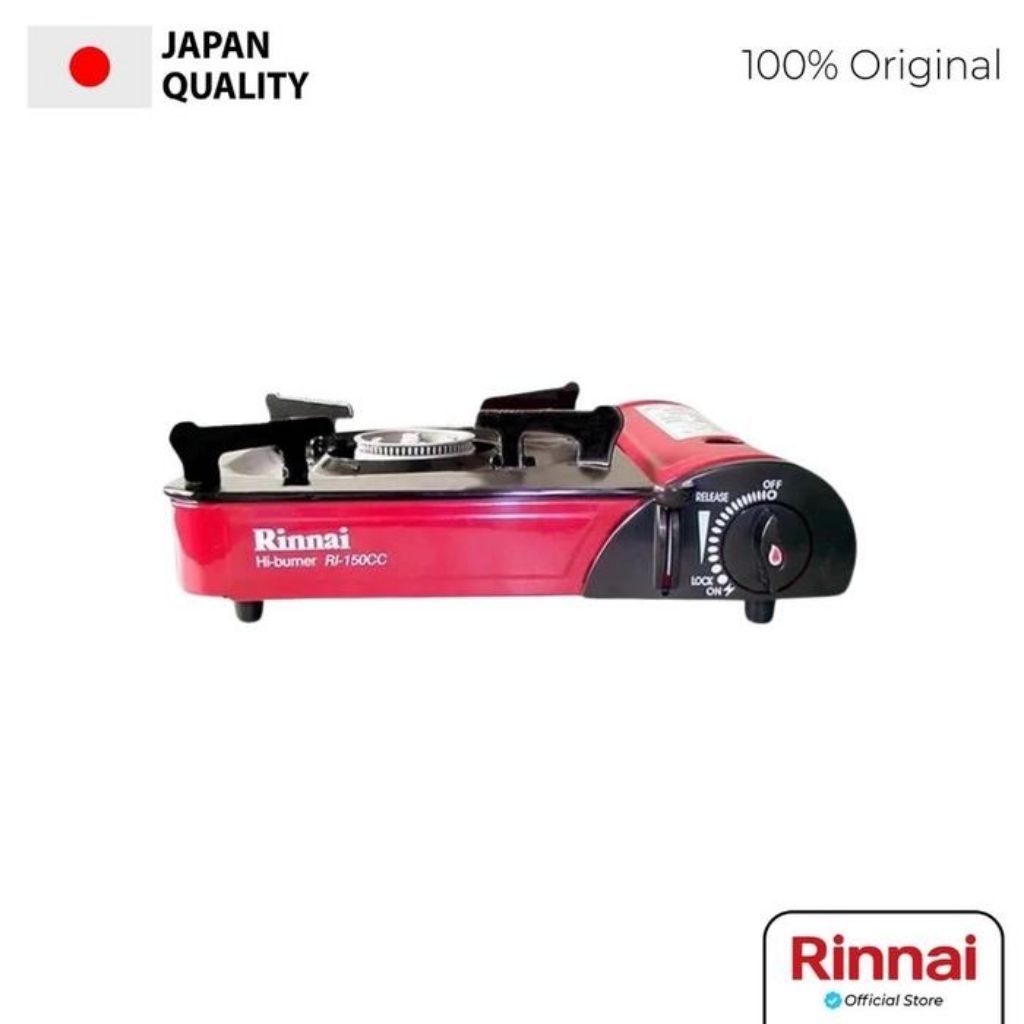 Kompor portable Rinnai RI 150CC / Kompor portable gas 1 tungku + koper