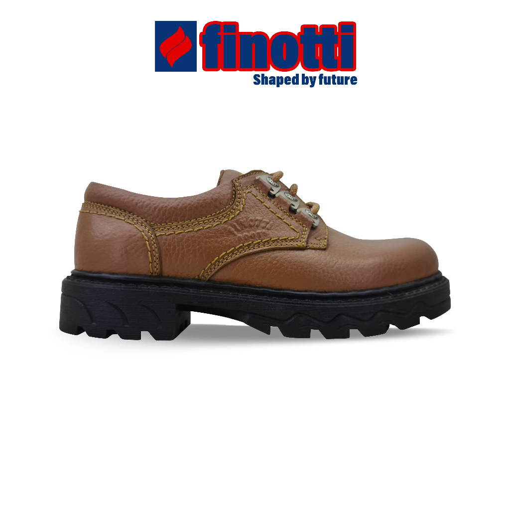 Sepatu kulit asli - Boots tali Finotti 97511