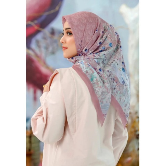 NEW RARE Buttonscarves Ederra Dusty Pink Full set Box