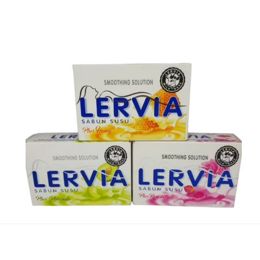LERVIA SABUN BATANG 90 GRAM / SABUN BATANG LERVIA SABUN MANDI SUSU LERVIA 90 GR