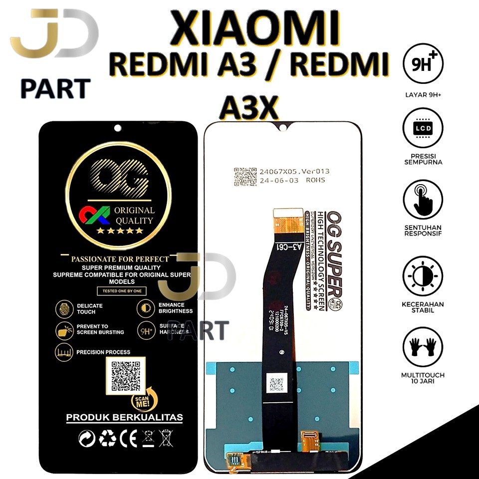 LCD TOUCHSCREEN REDMI A3 / REDMI A3X FULLSET