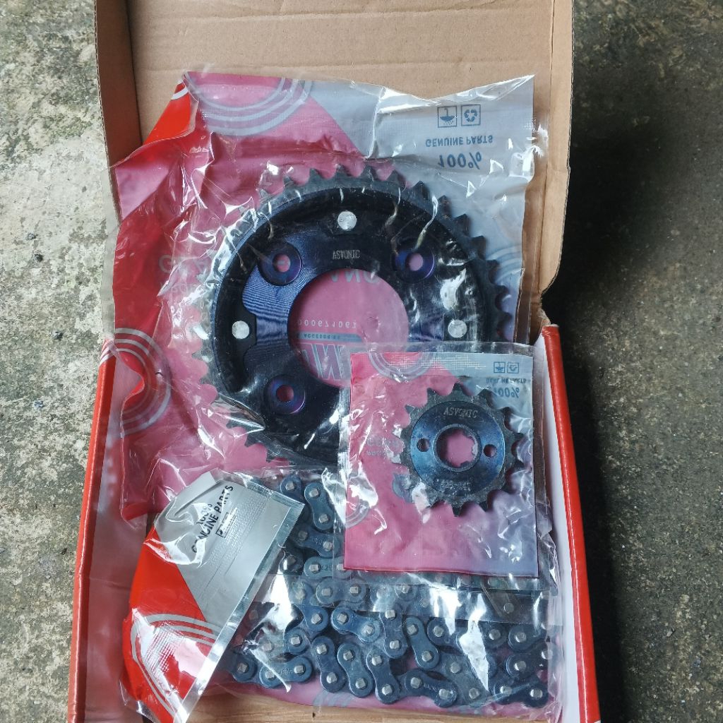 gear paket gir Set Motor Blade/Revo absolute/Supra Fit New/Supra x 125/karisma 14T/37T