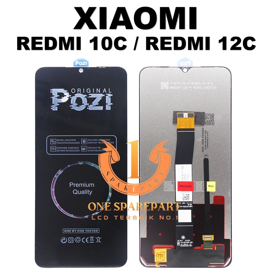 LCD TOUCHSCREEN REDMI 10C / REDMI 12C COMPLETE ORIGINAL 1 SET 100%