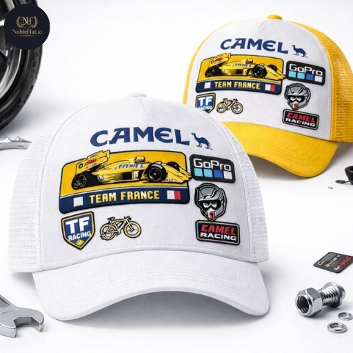 Topi Jaring Trucker Motif Camel Premium Outdoor
