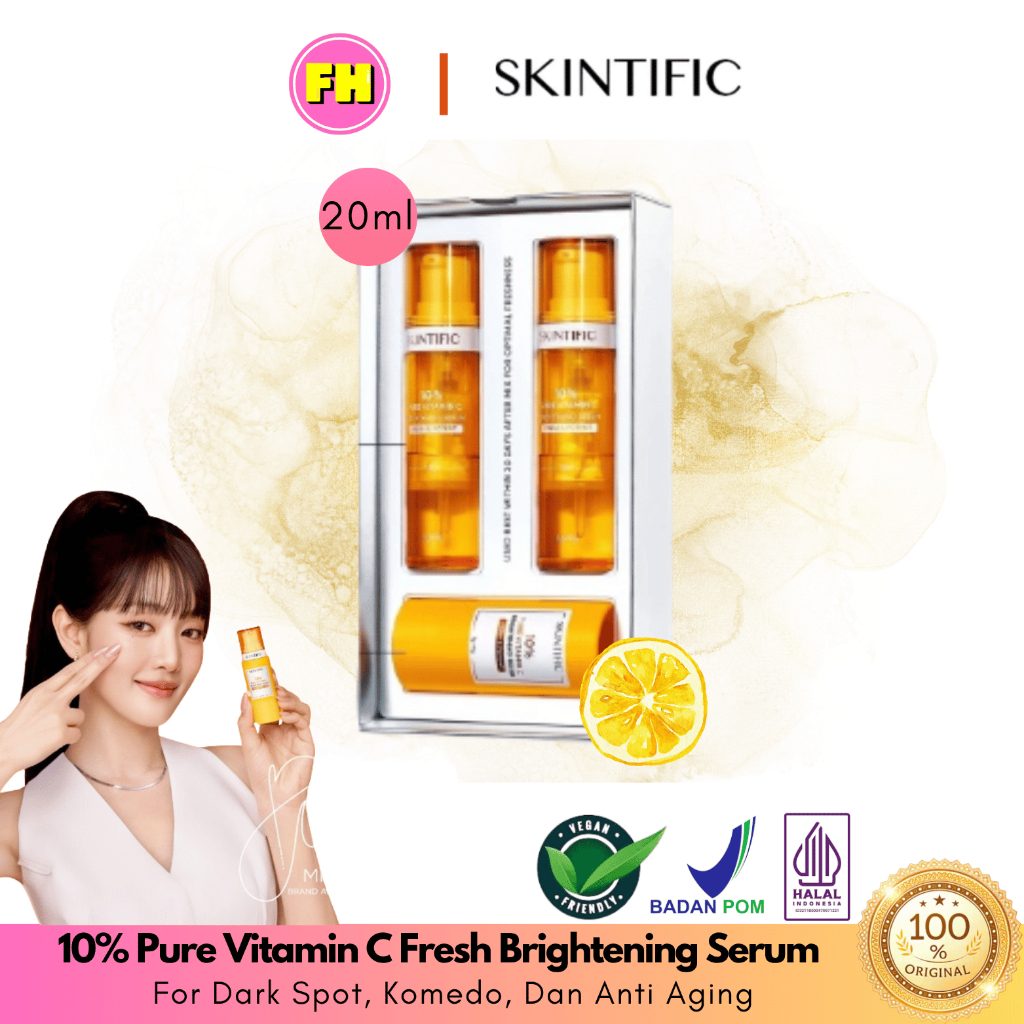 Skintific Potent Vitamin C Brightening Glow Serum 20ml / Skintific Vitamin C Serum - FH Beauty