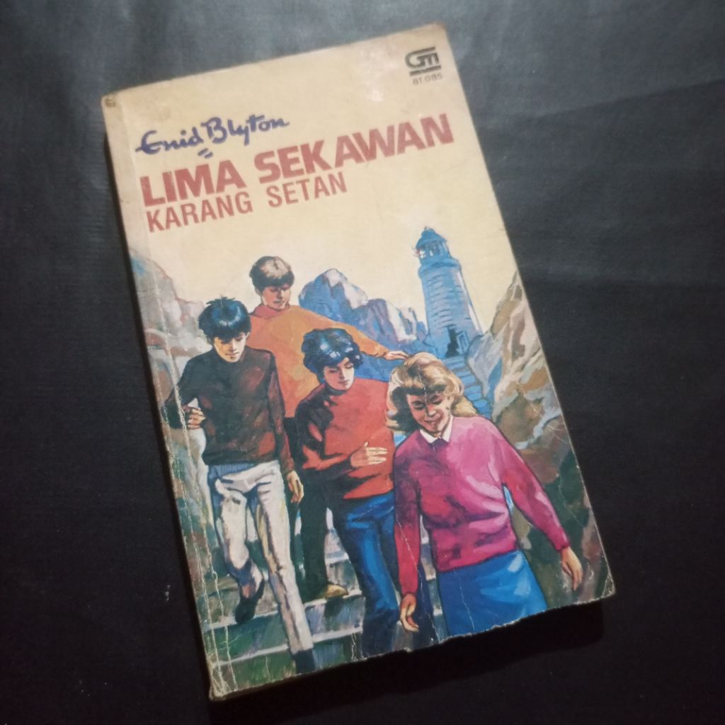 Novel Anak Lima Sekawan – Karang Setan / Enid Blyton / Gramedia GM / Buku Petualangan Misteri Anak T