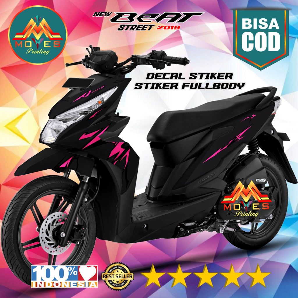 MOYES DECAL.2 STIKER DECAL MOTOR FULL BODY BEAT STREET OLD 2019 LIST WARNA