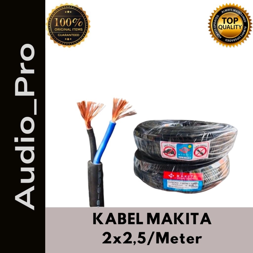 Kabel Makita Audio 2x2,5 Makita Kabel 2x2,5 Kabel Audio