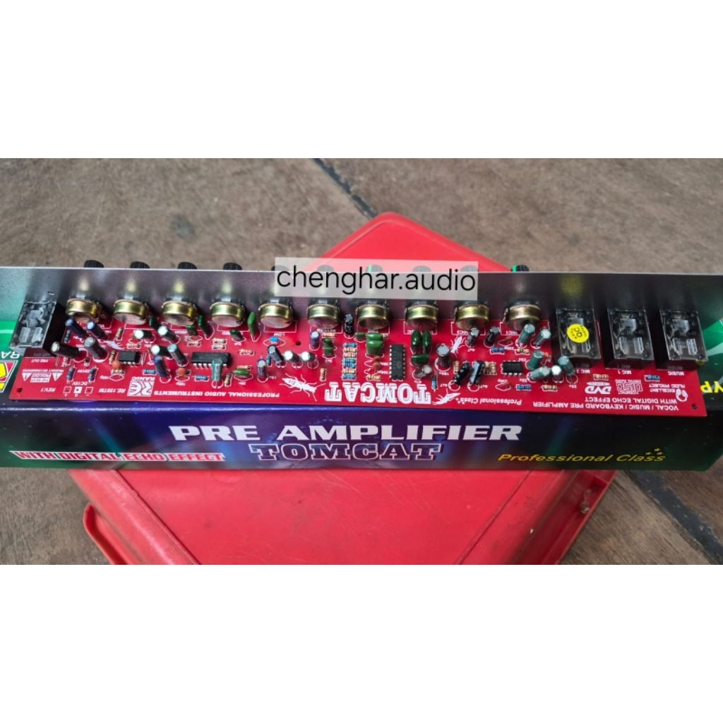 kit pre amplifier tone control tomcat keyboard gitar