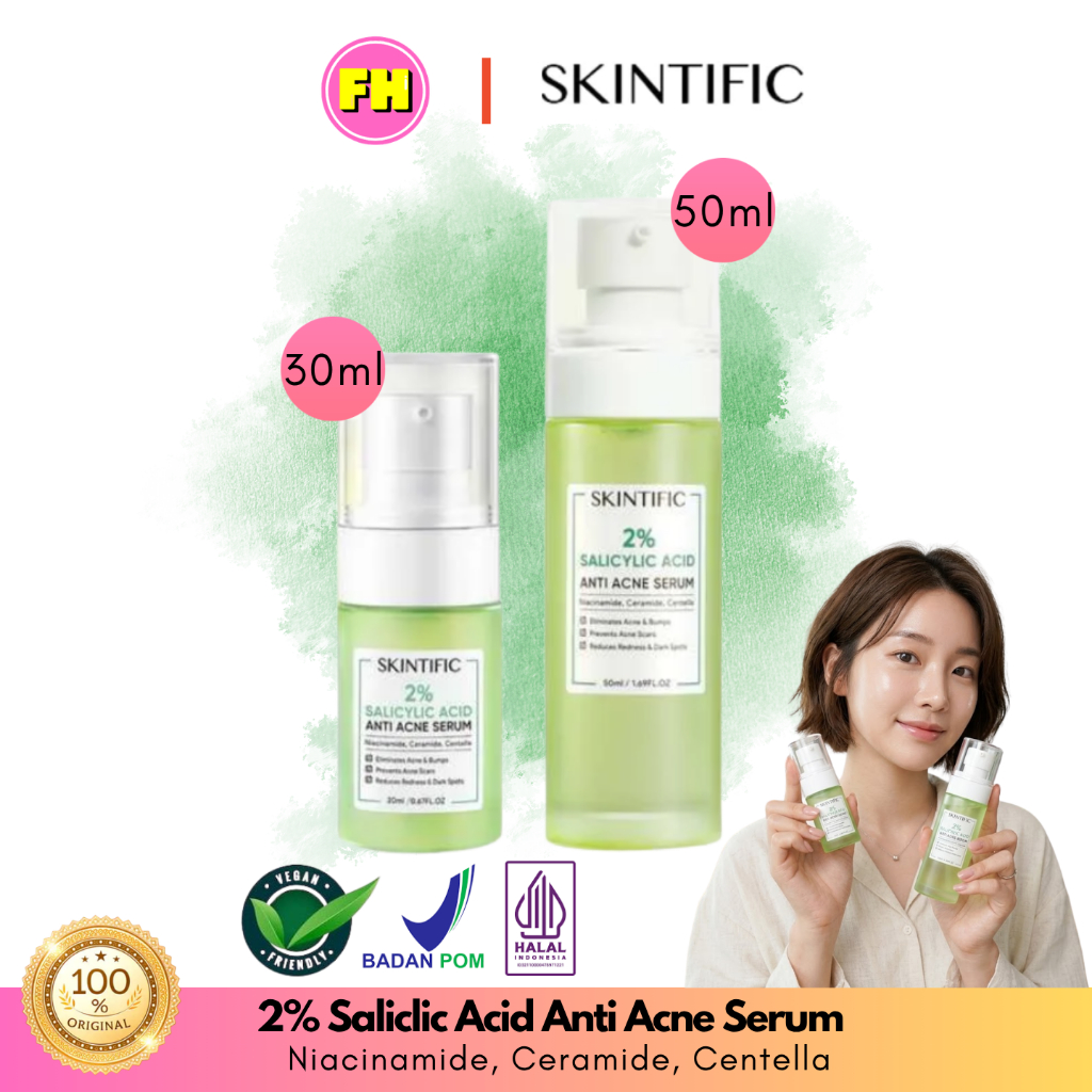 Skintific Salicylic Acid Anti Acne Serum 20ml 50ml - FH Beauty