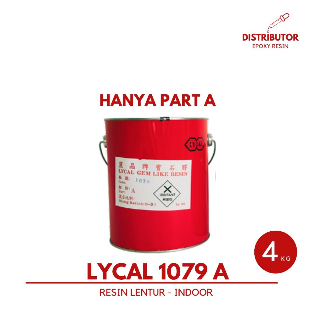 Resin bening lycal lentur - Lycal 1079 - Part A katalis 4kg