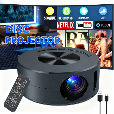 MEGA Luxuglow YT200 Proyektor Mini android 4k full hd hp ke dinding Portable LCD 1080P Speaker