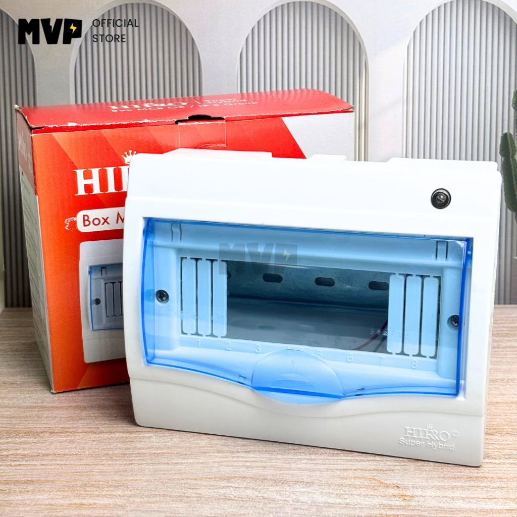BOX MCB HIRO 8 GRUP/PHASE IB/OB HYBRID PANEL LISTRIK Tanam Tempel Dinding Elegan Rapi Berkualitas