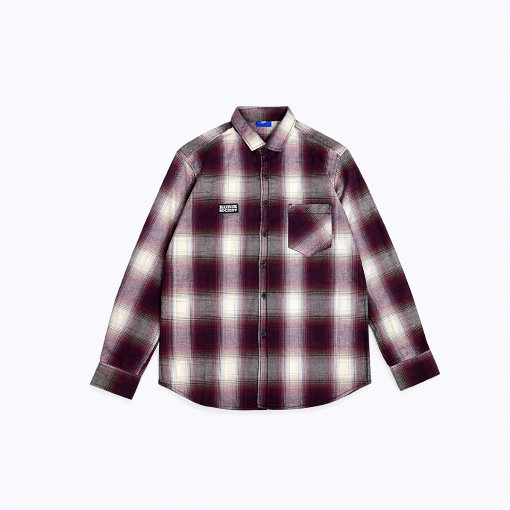 Kubik Society Flanel Veterano - Flanel Red Apple Tebal Halus