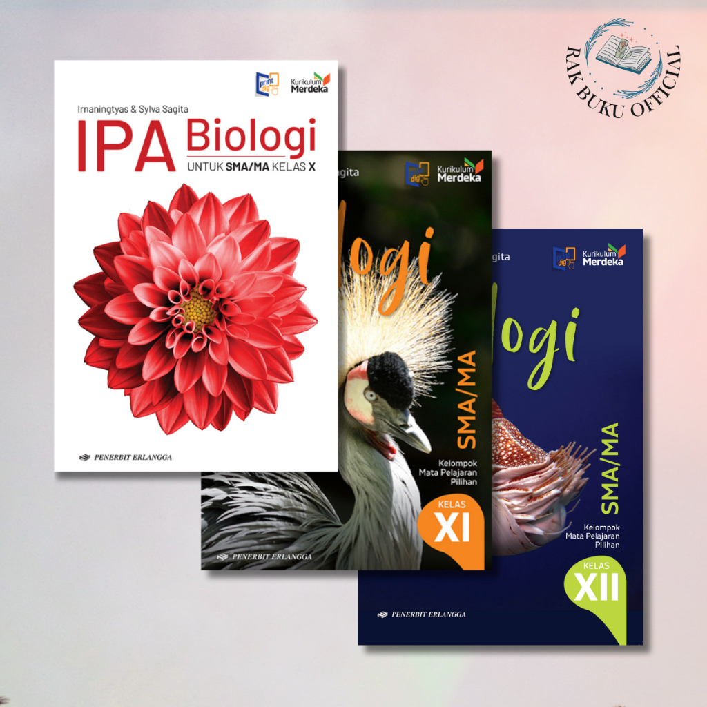 Buku IPA BIOLOGI SMA/MA Kelas 10 11 & 12 Edisi Revisi - Kurikulum Merdeka - Penerbit Erlangga