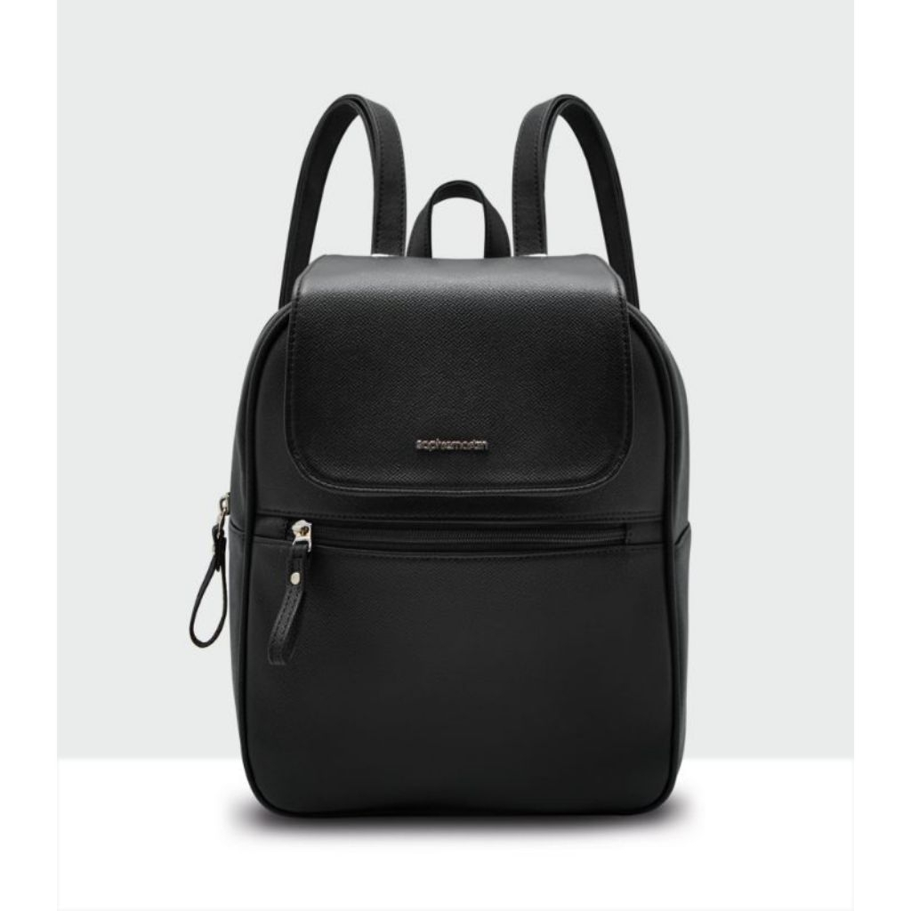 TAS PUNGGUNG KULIAH  WANITA IMPORT SOPHIE MARTIN FLEUR BLACK  PROMO HARGA TERMURAH