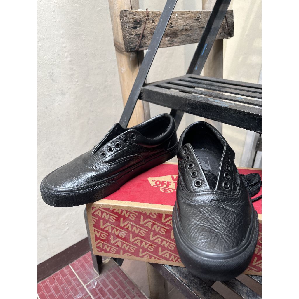 Vans Original Leather Mono Black