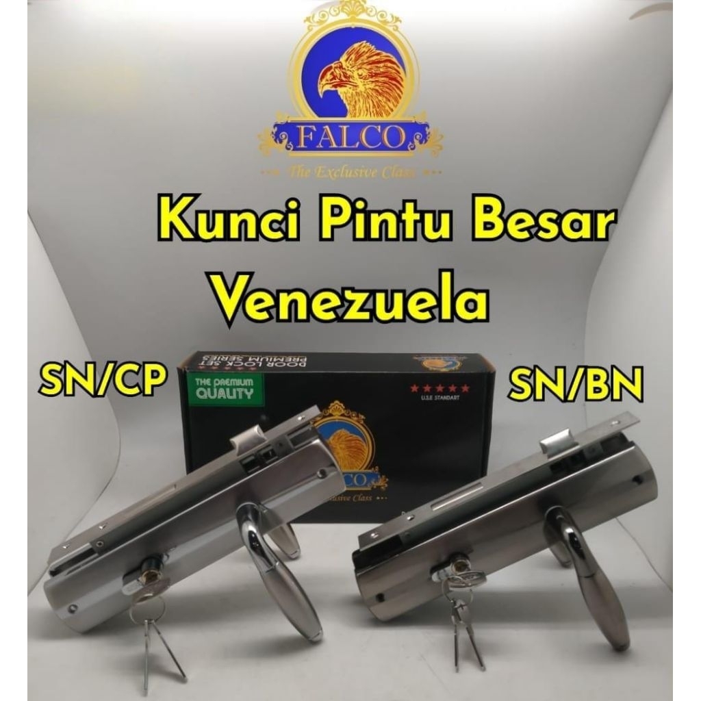 kunci pintu besar FALCO+ bodi+ anak kunci/kunci pintu rumah 1 set
