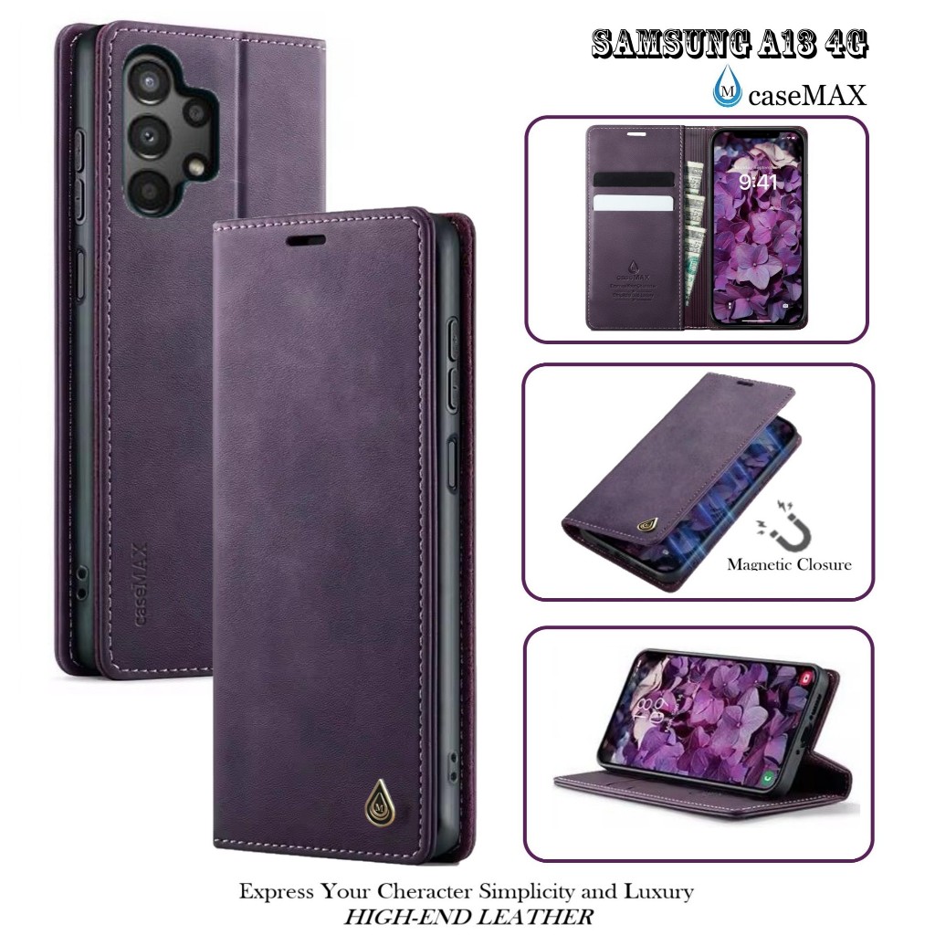 Flip Case SAMSUNG A13 4G Case Wallet Kulit Casing Dompet Case Wallet Leather Flip Case SAMSUNG A13 4
