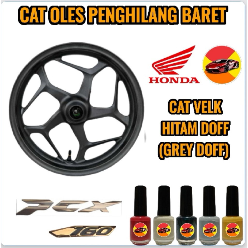 CAT OLES PENGHILANG BARET MOTOR HONDA PCX ABS CBS 2026 NEW CAT VELK HITAM DOFF