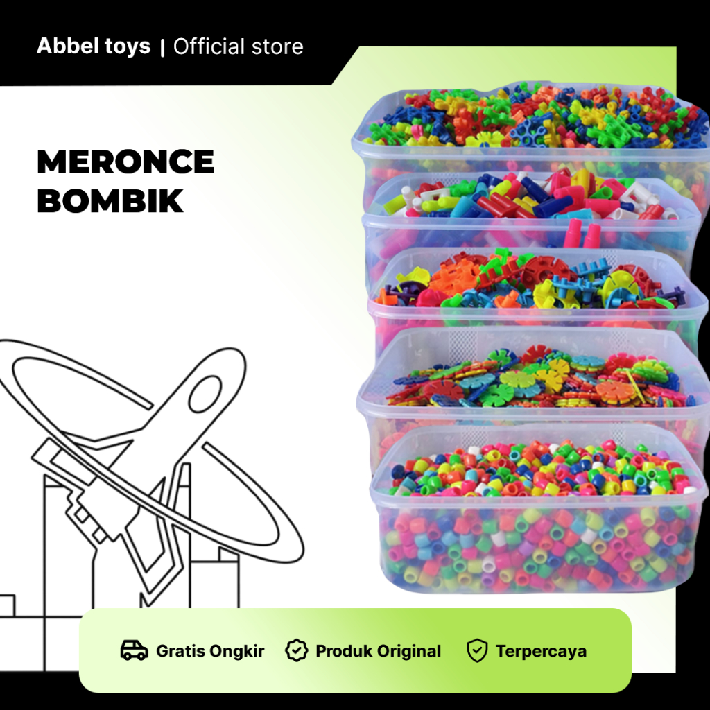Mainan Edukasi Meronce bombik Anak-anak