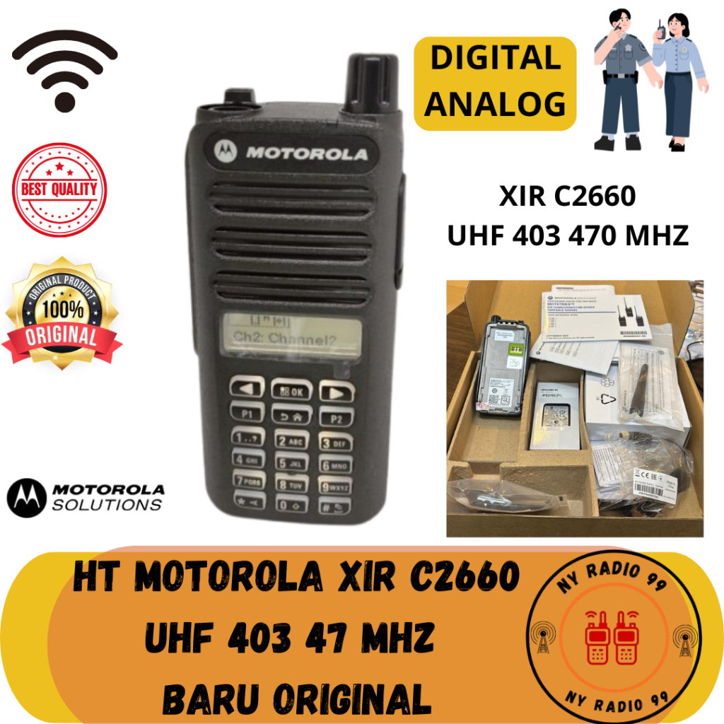 HT MOTOROLA XIR C2660 UHF 403 470 MHZ DIGITAL ANALOG ORIGINAL GARANSI RESMI MOTOROLA XIR C2660 UHF