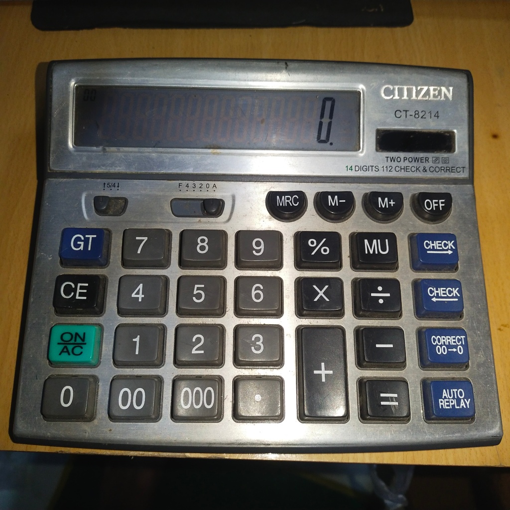 Kalkulator Second CITIZEN CT-8214 / 14 digit