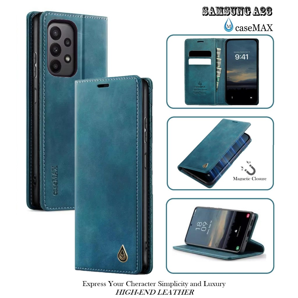 Flip Case SAMSUNG A23 Case Wallet Kulit Casing Dompet Case Wallet Leather Flip Case SAMSUNG A23 Casi