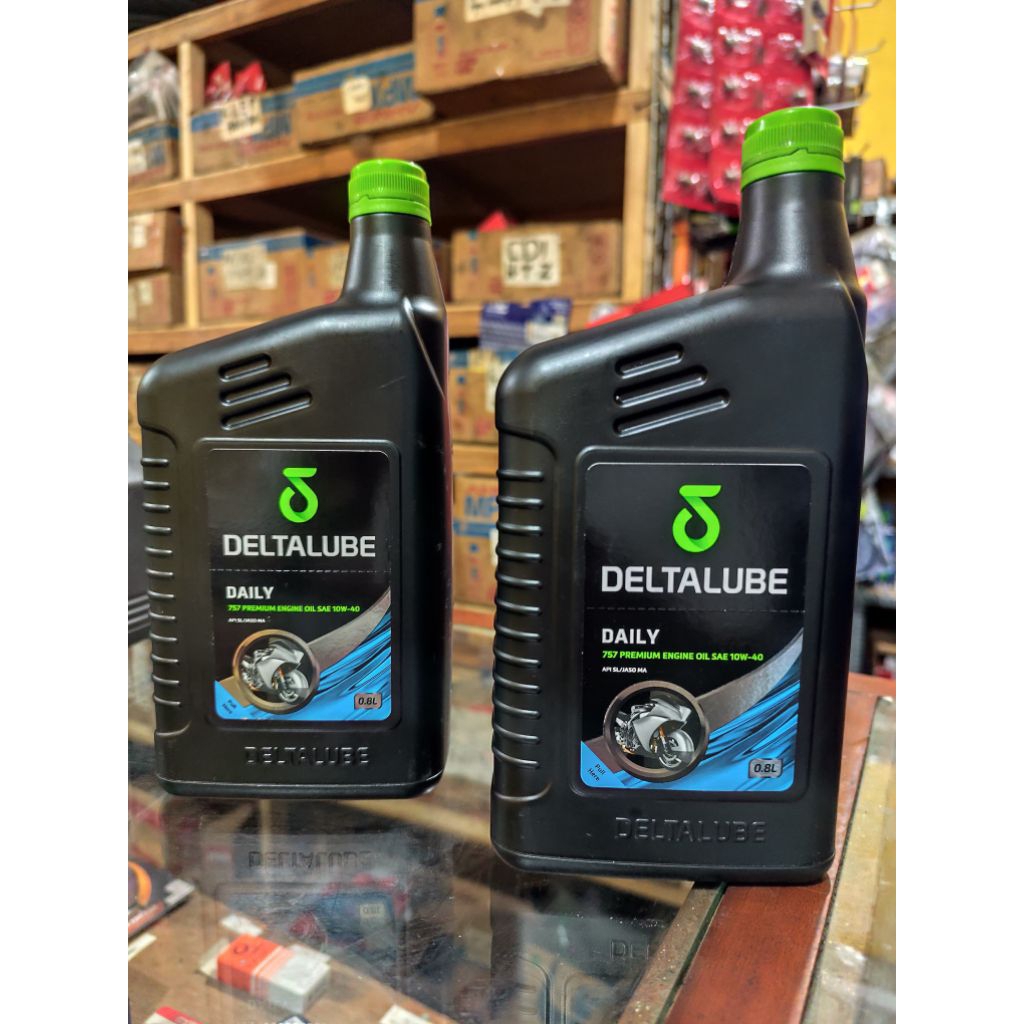 Oli Deltalube Daily 757 Premium (0,8L) Type: 10w-40 API SL/JASOMA untuk motor manual (API SL/JASO MA