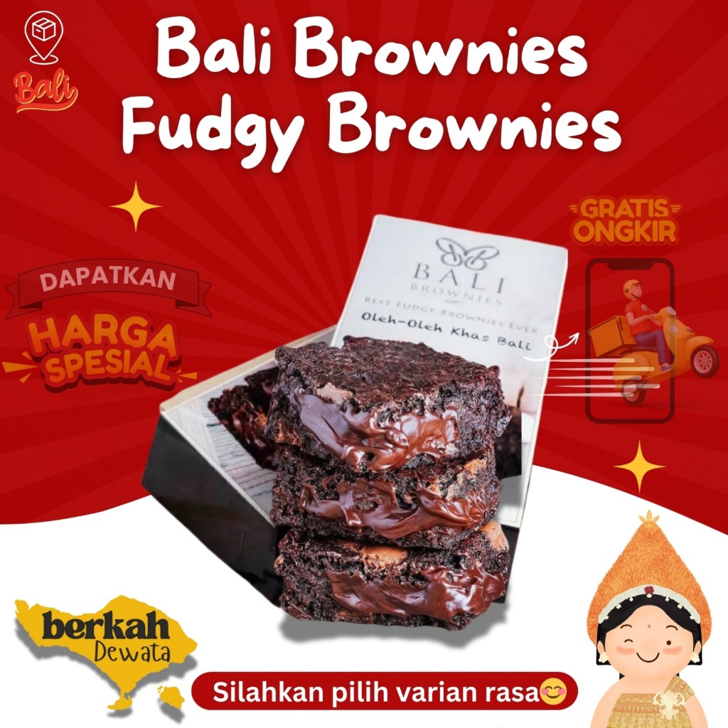 Bali Brownies Oleh Oleh Khas Bali Fudgy Brownies Bali