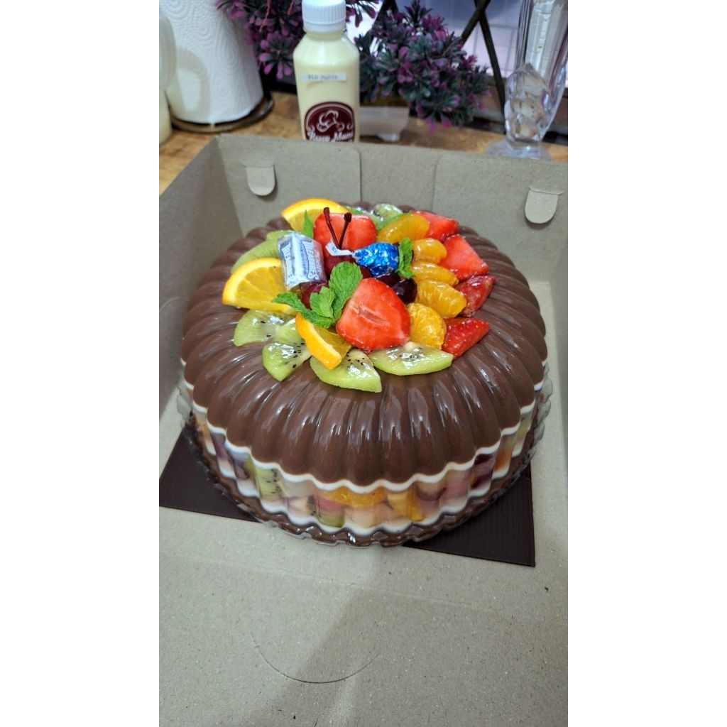 Puding hias puding ultah