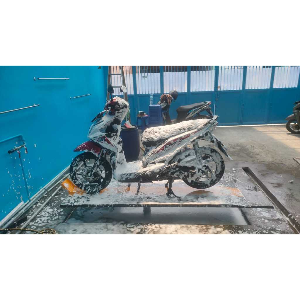 Investasi Paket Usaha Cuci Motor Hidrolik IKAME MTH-103 Alat Steam Salju Peralatan Carwash Motor Len