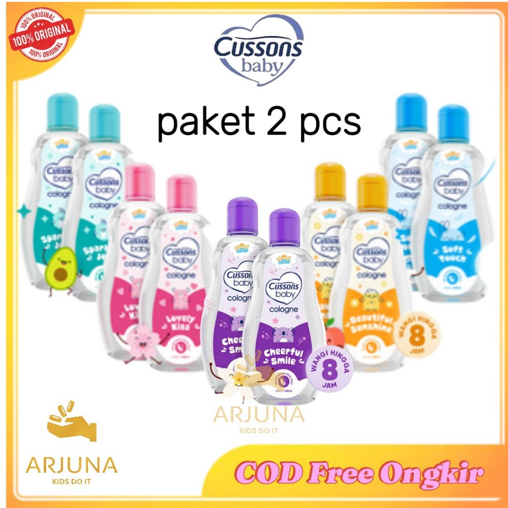 ARJUNA PAKET 2 PCS Cussons Baby Cologne / Minyak Wangi Bayi 100ml Arjuna KT4