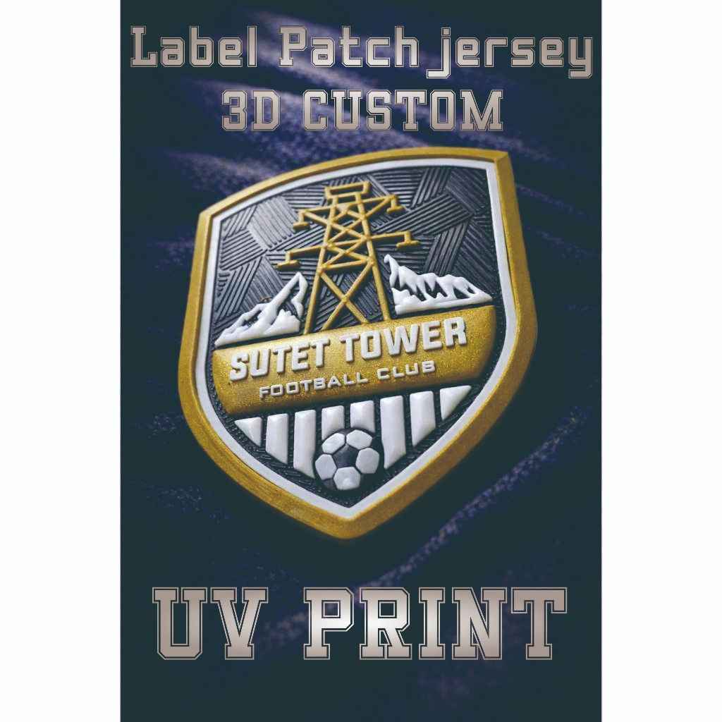 Patch Jersey Custom 3D Rubber TPU Silikon Standar 7cm 8-9cm Bentuk 2D 3D suply Jakarta baha rubber b