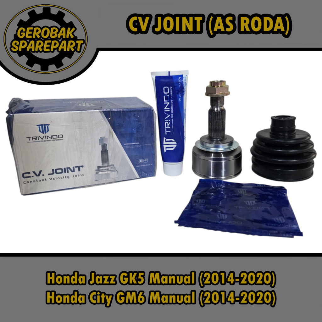 CV Joint Outer / As Roda Luar - Honda Jazz RS GK5 / City GM6 (2014-2020) Manual MT Trivindo